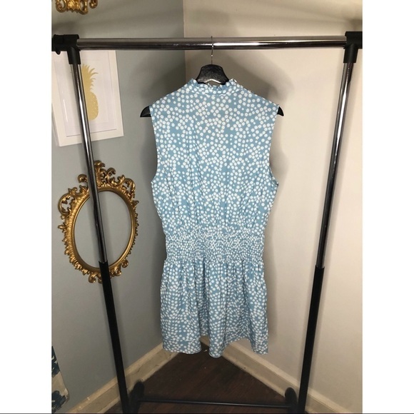Amazon Smocked Light Blue Floral Printed Dress Size XL - Picture 5 of 5